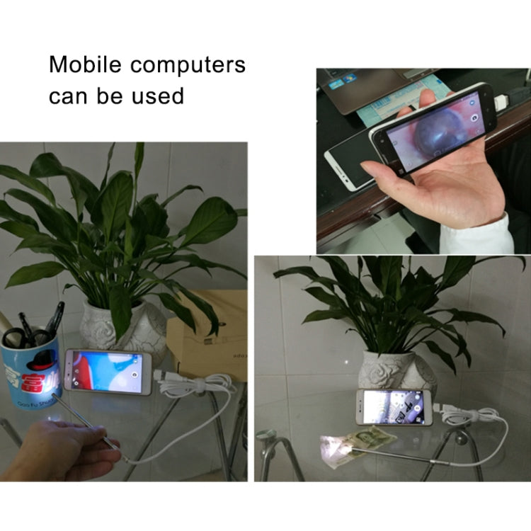 0.3 Million USB Digital Microscope with 6 LEDs - 4.9mm Lens